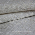 Upholstery Polyester Faux Linen Sofa Fabric with Knitted Backing